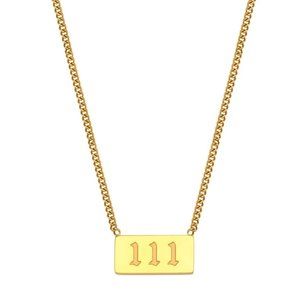 111 Angel Number Pendant Necklace